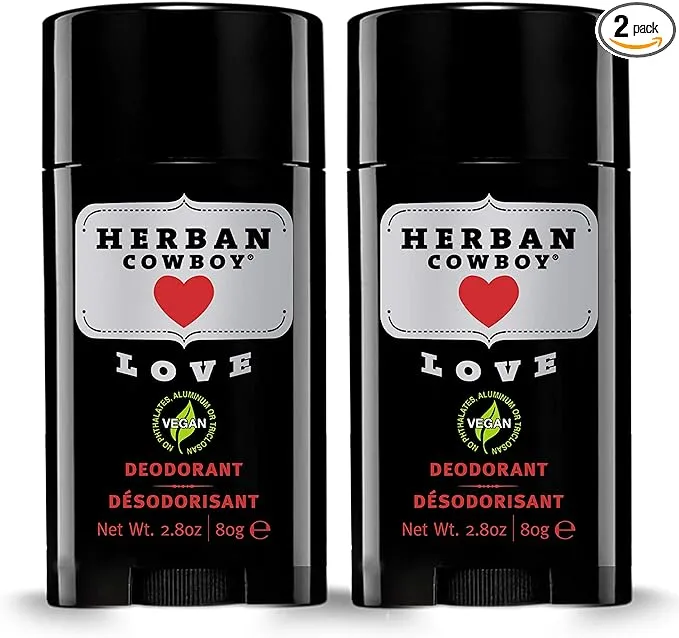 Herban Cowboy Love For Her Deodorant, Pack of 2