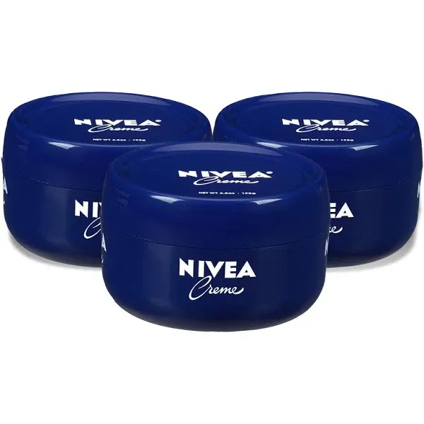 Nivea Creme Body, Face and Hand Moisturizing Cream, 3 Pack of 6.8 oz Jars