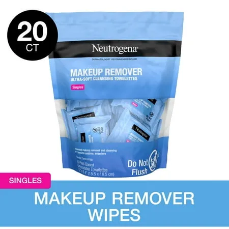 Neutrogena toallitas limpiadoras sin fragancias para la cara toallitas faciales limpiadoras para maquillaje impermeable