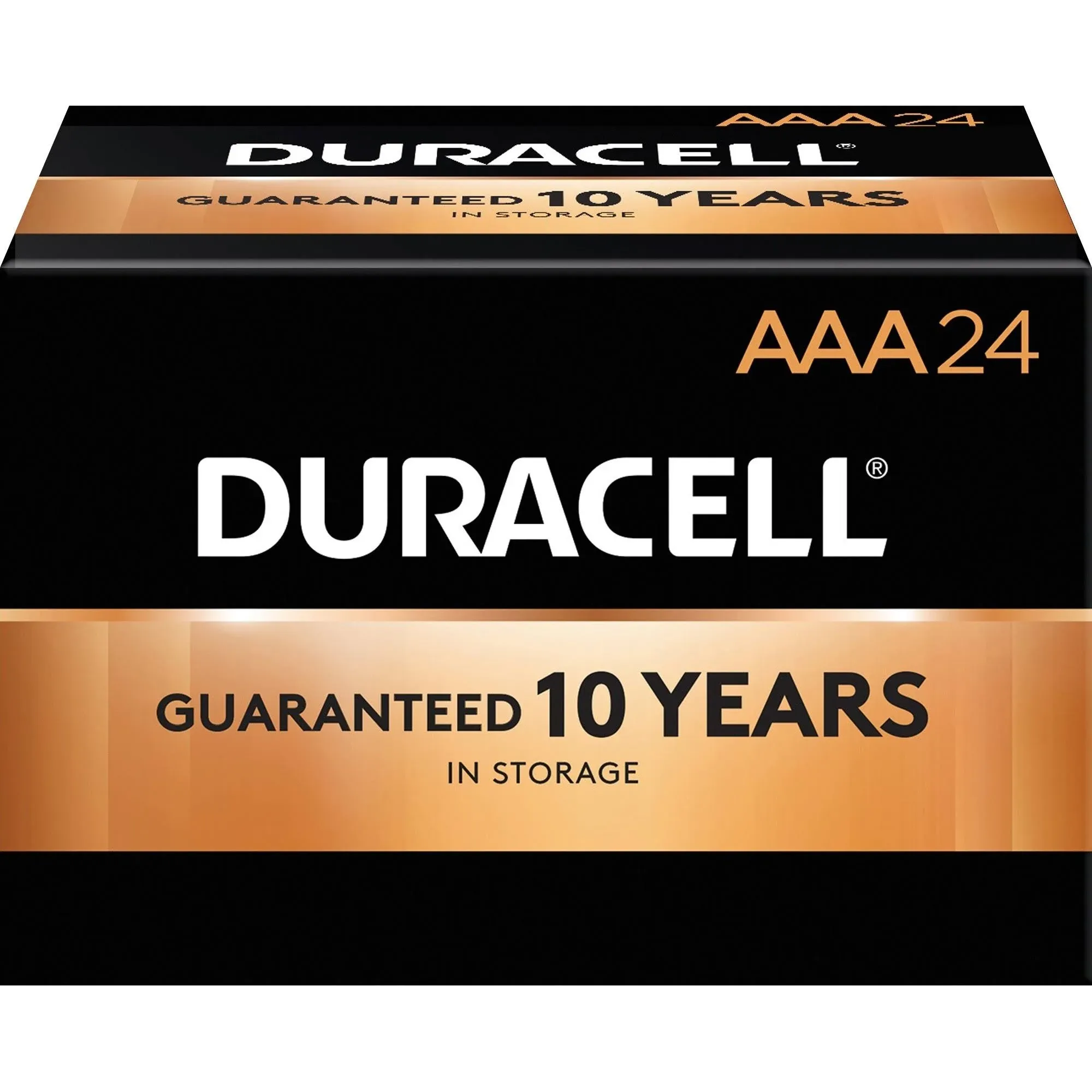 Duracell Coppertop AAA Alkaline Batteries, 24/Box