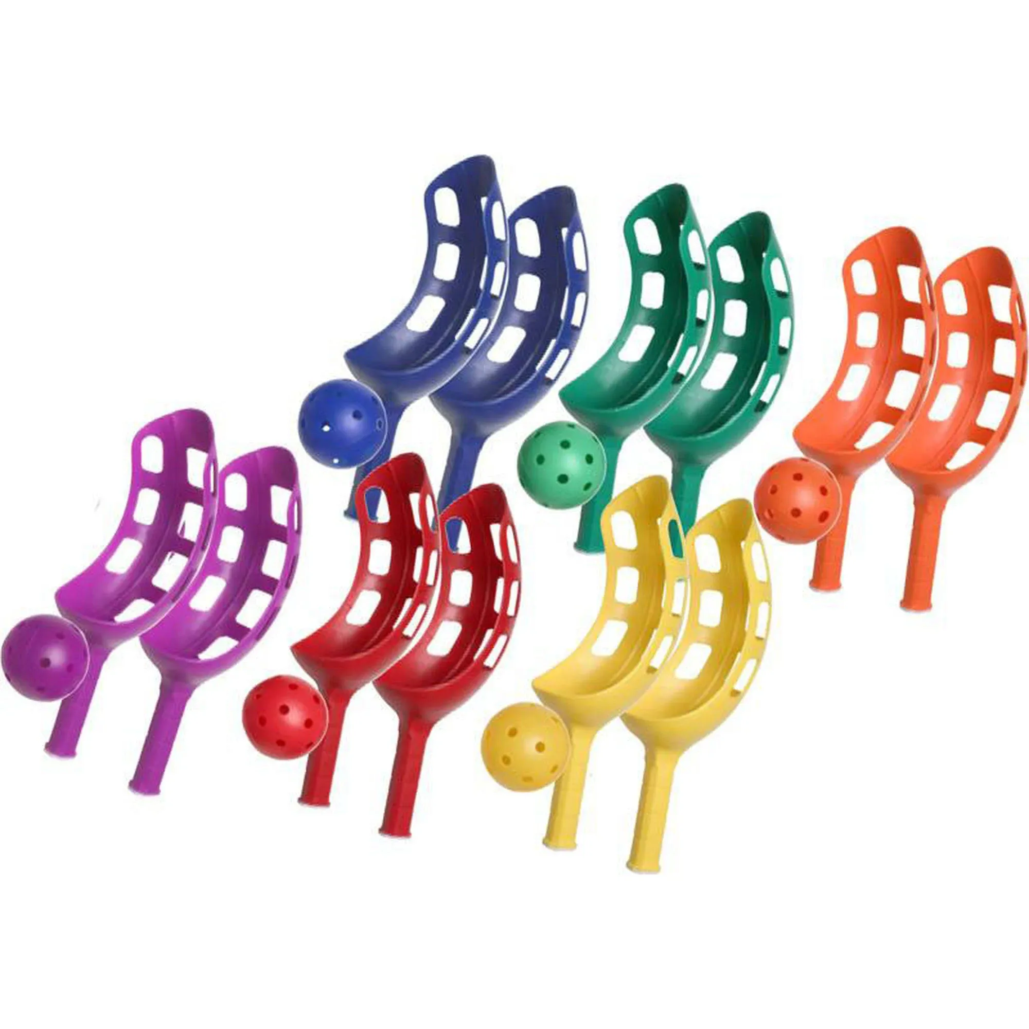 Champion Sports Plastic Scoop Ball Set, Assorted Colors, 18/Set (CHSSBS1SET)