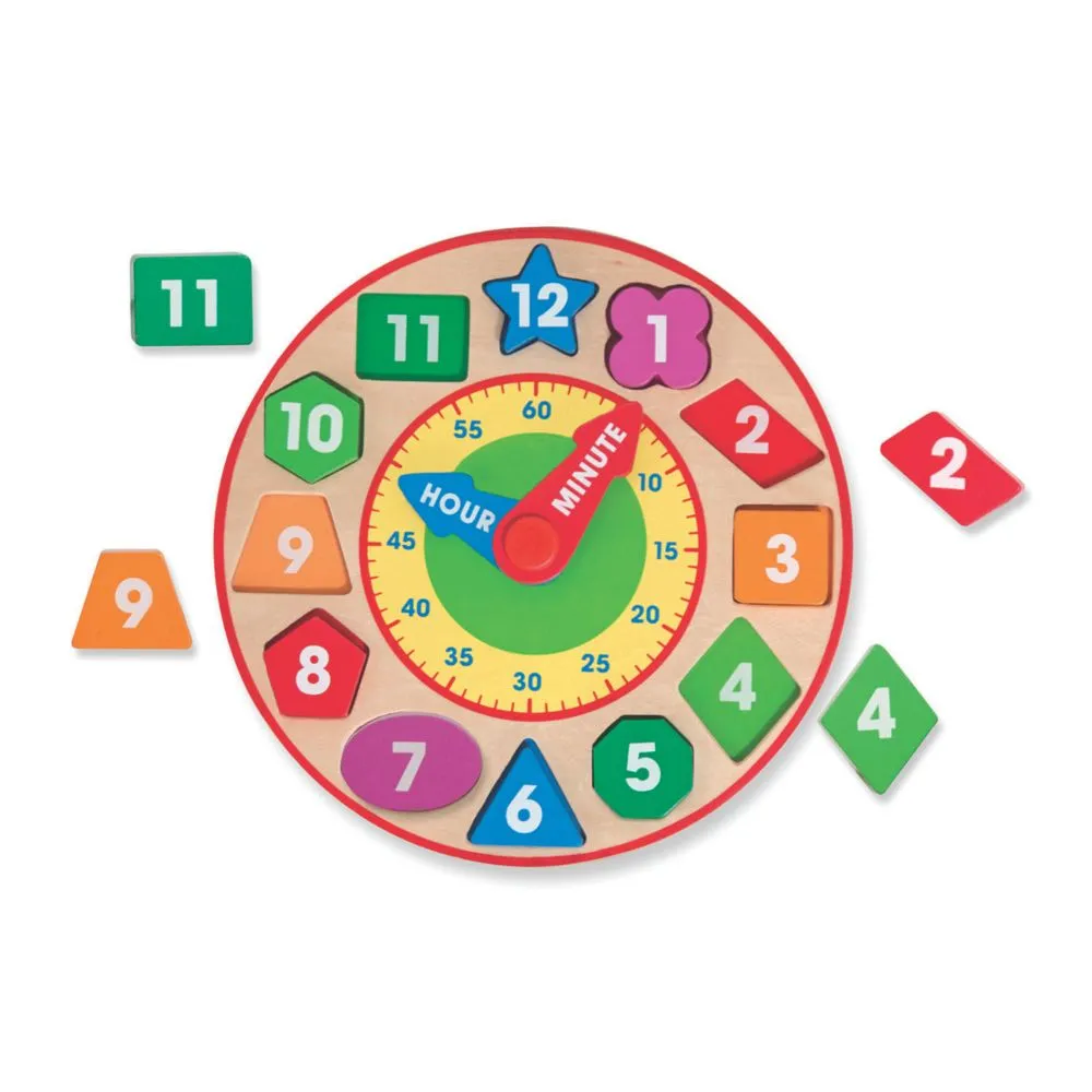 Melissa & Doug Shape Sorting Clock