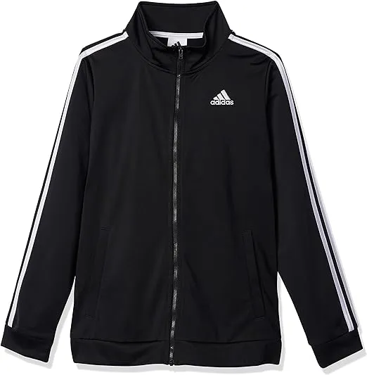 adidas Boys' Zip Front Iconic Tricot Jacket