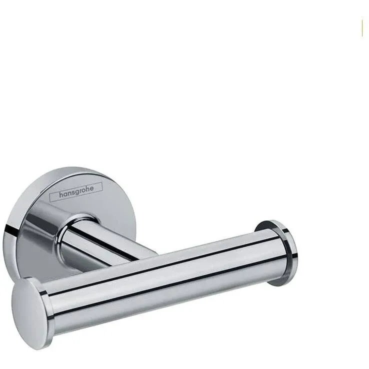 hansgrohe Dual Towel Hook 4-inch Double Hook in Chrome, 41725000