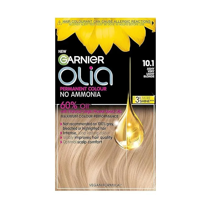 Garnier Olia 10.1 Very Light Ash Blonde No Ammonia Permanent Hair Dye