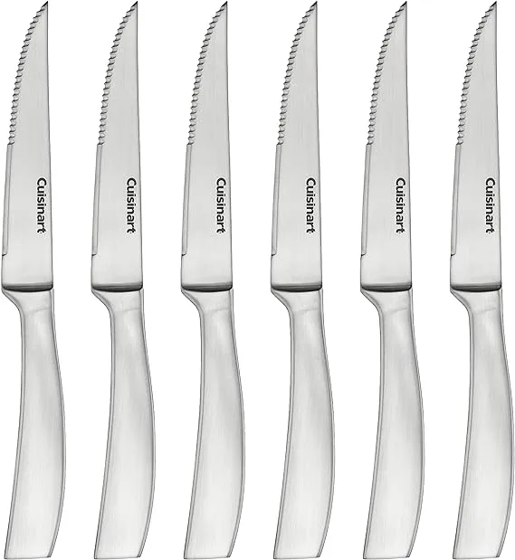 Cuisinart Forged Stainless Steel Premium Steak Knives, 6 -Piece Set