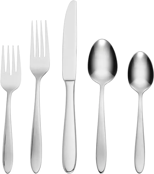 Oneida MOONCREST - Stainless Steel Flatware Set - Service for Eight PLUS SERVING