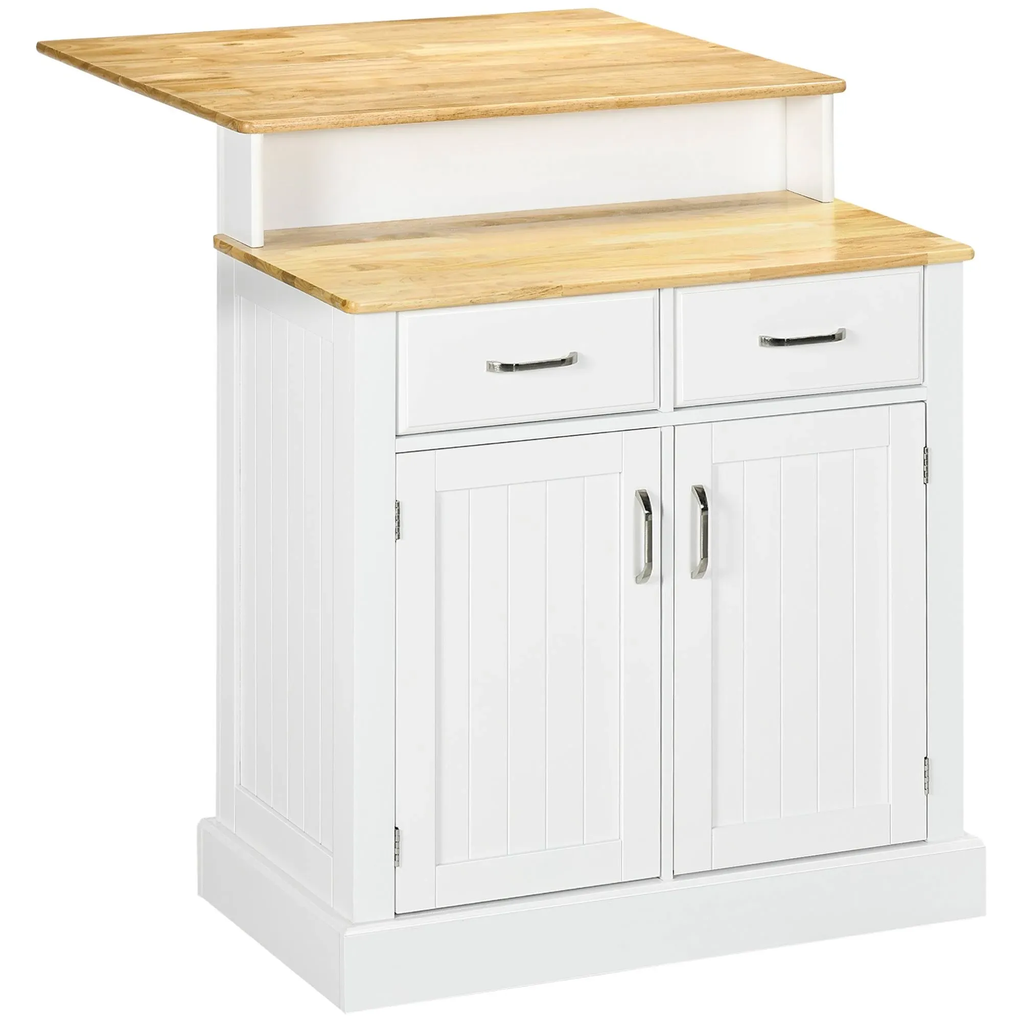 HOMCOM Buffet Cabinet with Storage, Kitchen Sideboard with 2-Layer Woo