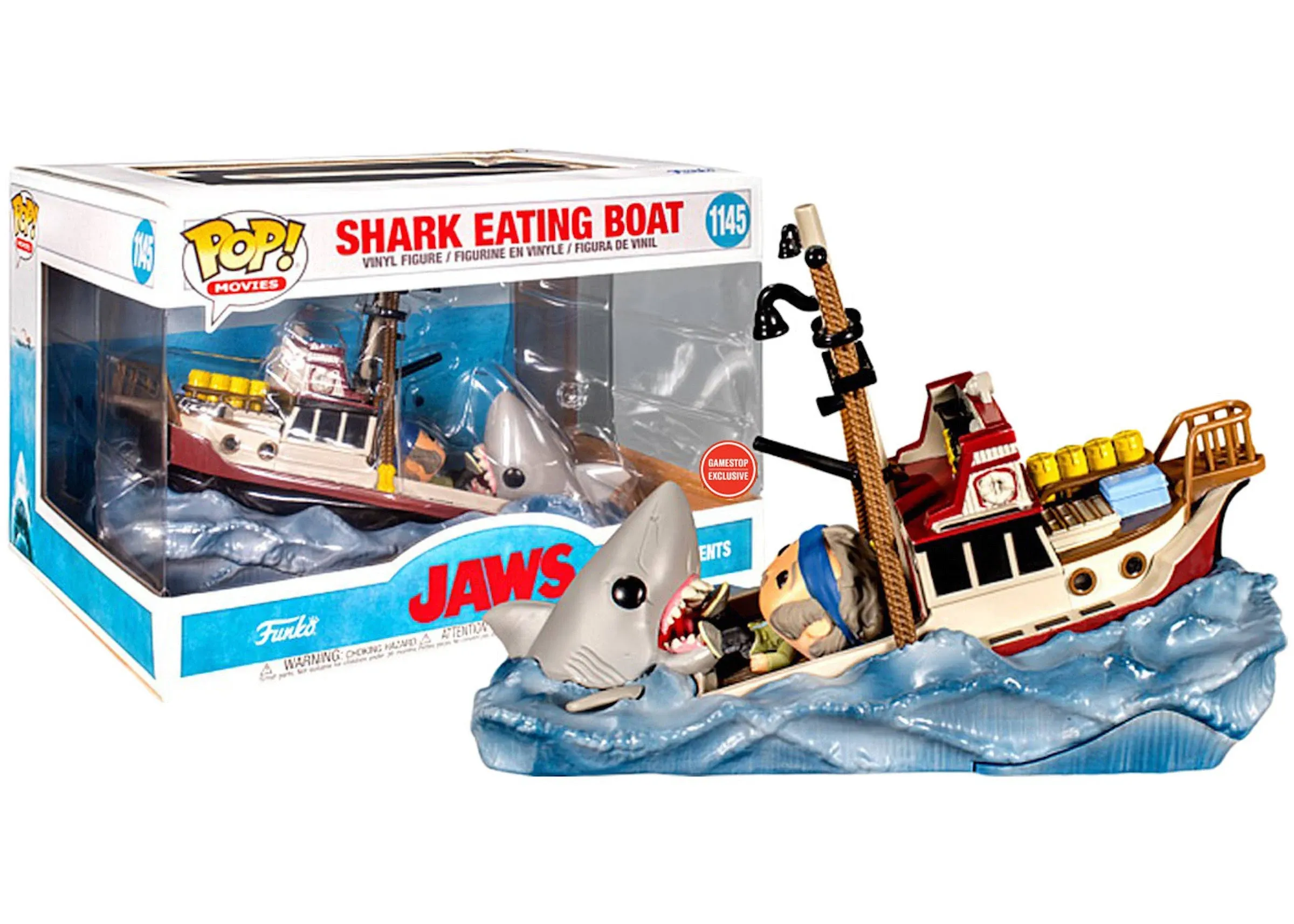 Funko Jaws POP! Movies Shark Eating Boat Vinyl Figure