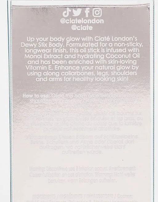 Ciate London Dewy Stix Body - Body Oil Gloss - Glow Catcher