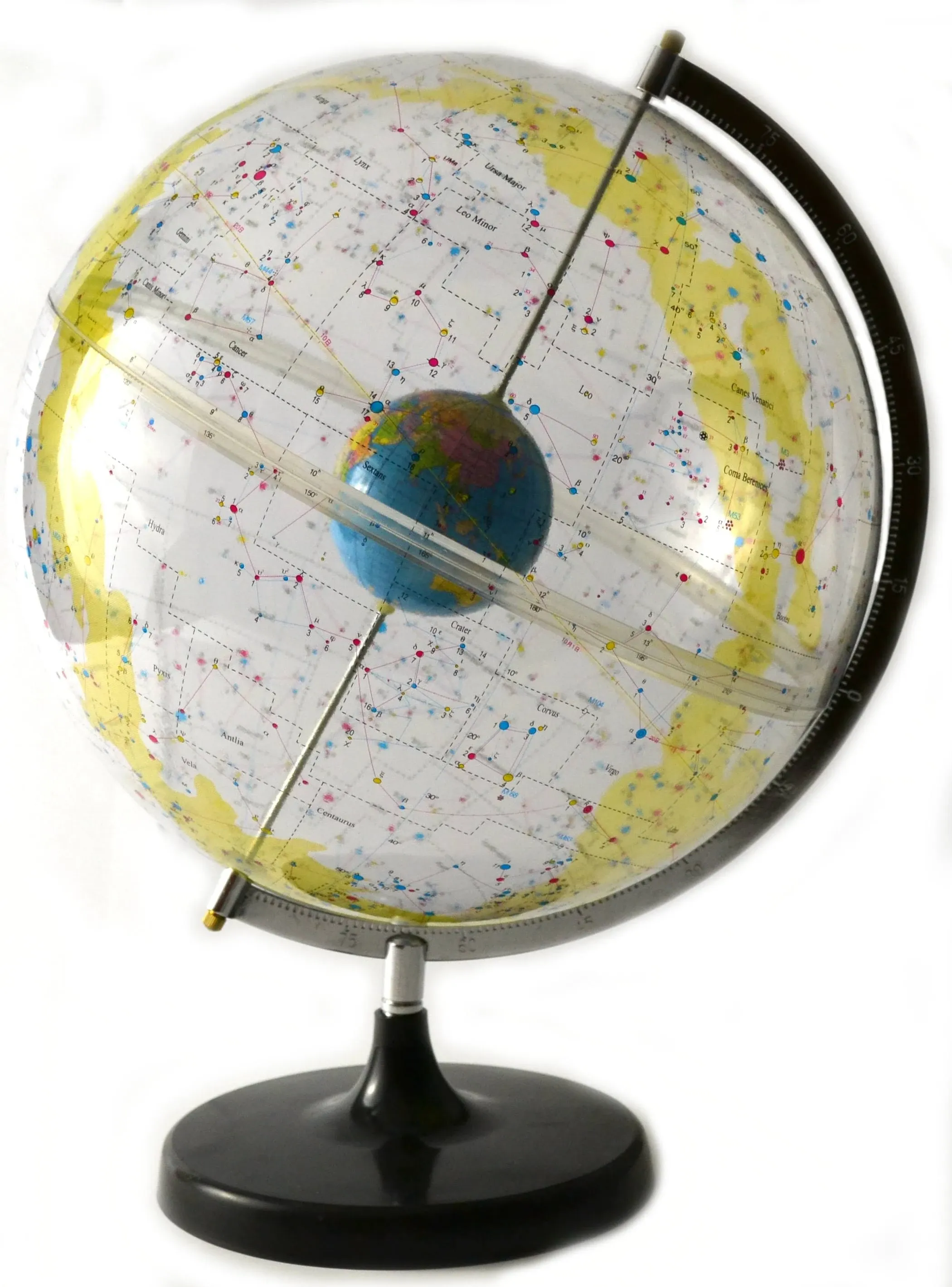 17.5" Tall Eisco Labs Celestial Star Globe - 12" Globe Diameter