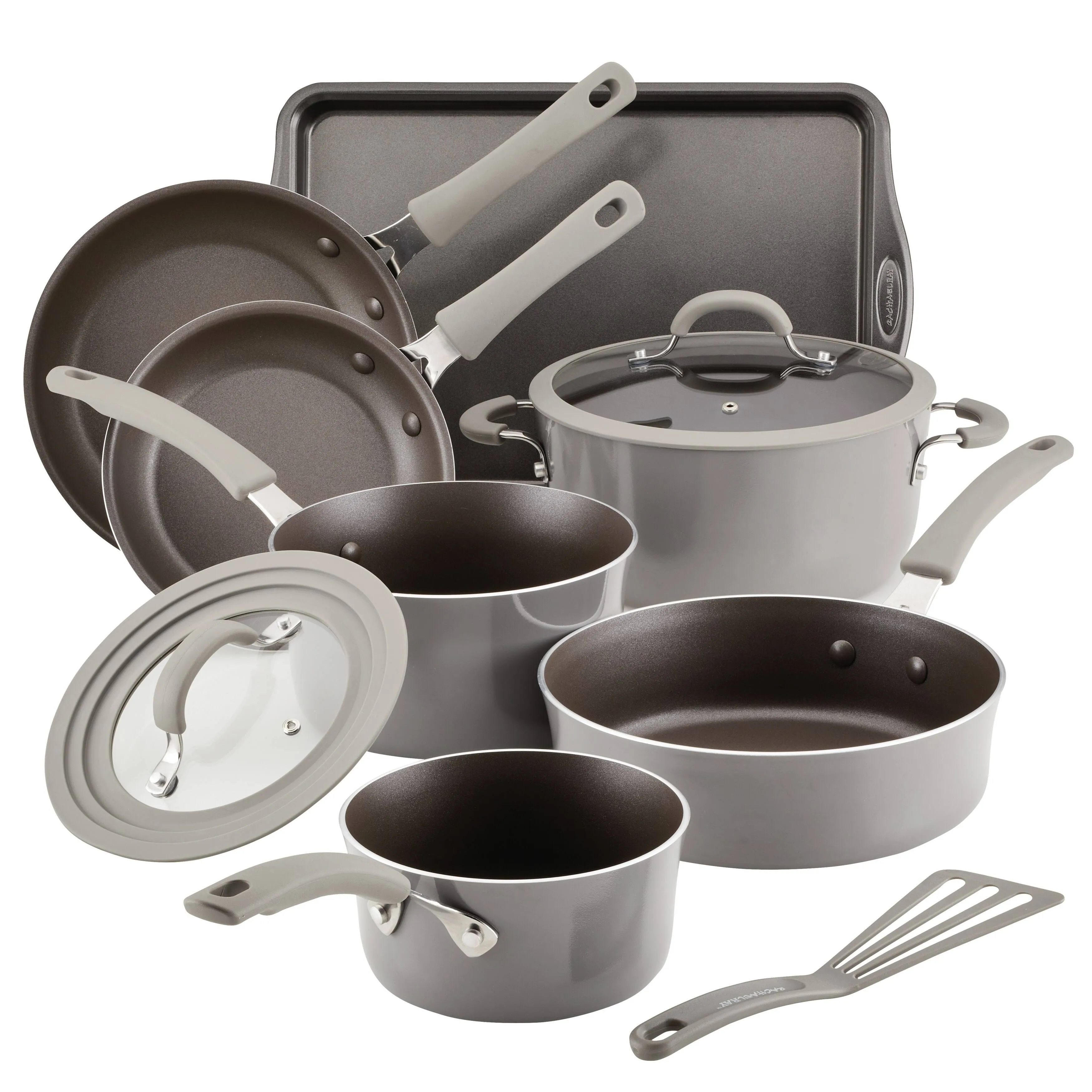 Rachael Ray Cook + Create 11-pc. Aluminum Nonstick Cookware Set