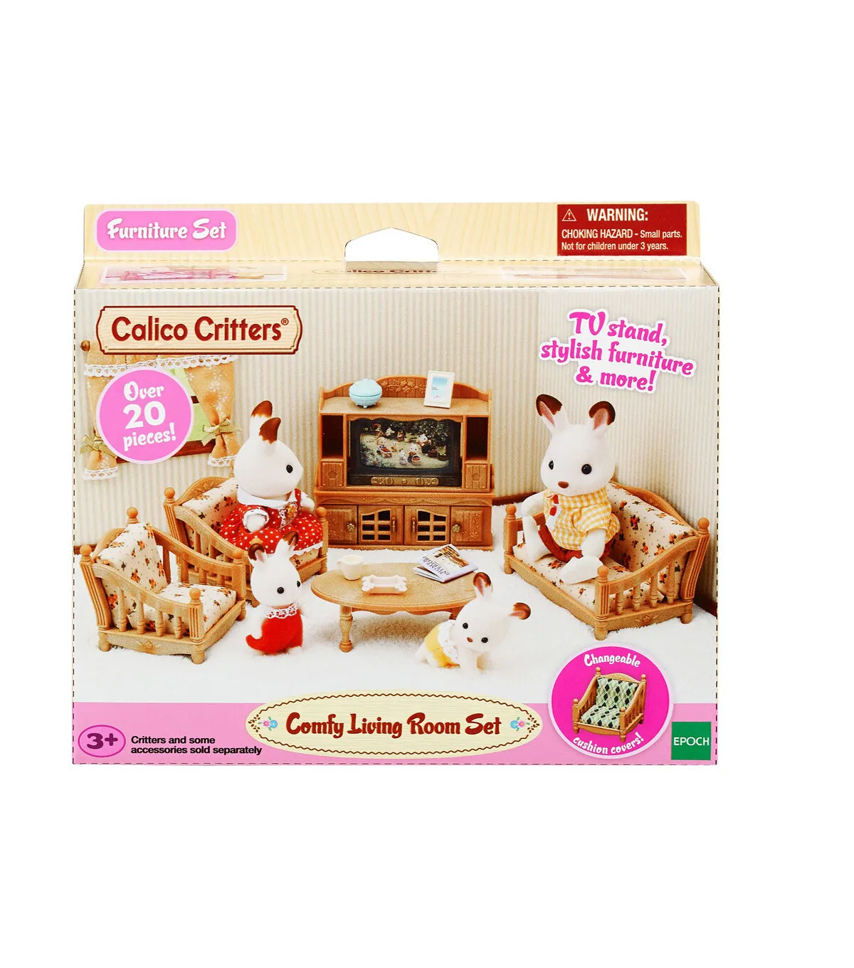 Calico Critters Comfy Living Room Set Action Figure