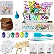 Hapinest Flower Garden Growing Kit Kids Gardening Crafts Gifts for Multicolor 