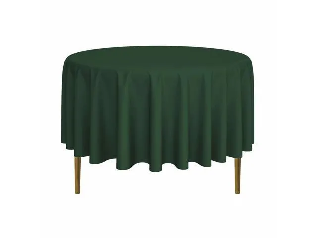 Lann's Linens - 10 Premium 90' Round Tablecloths for Wedding / Banquet / Restaurant - Polyester Fabric Table Cloths - Hunter Green