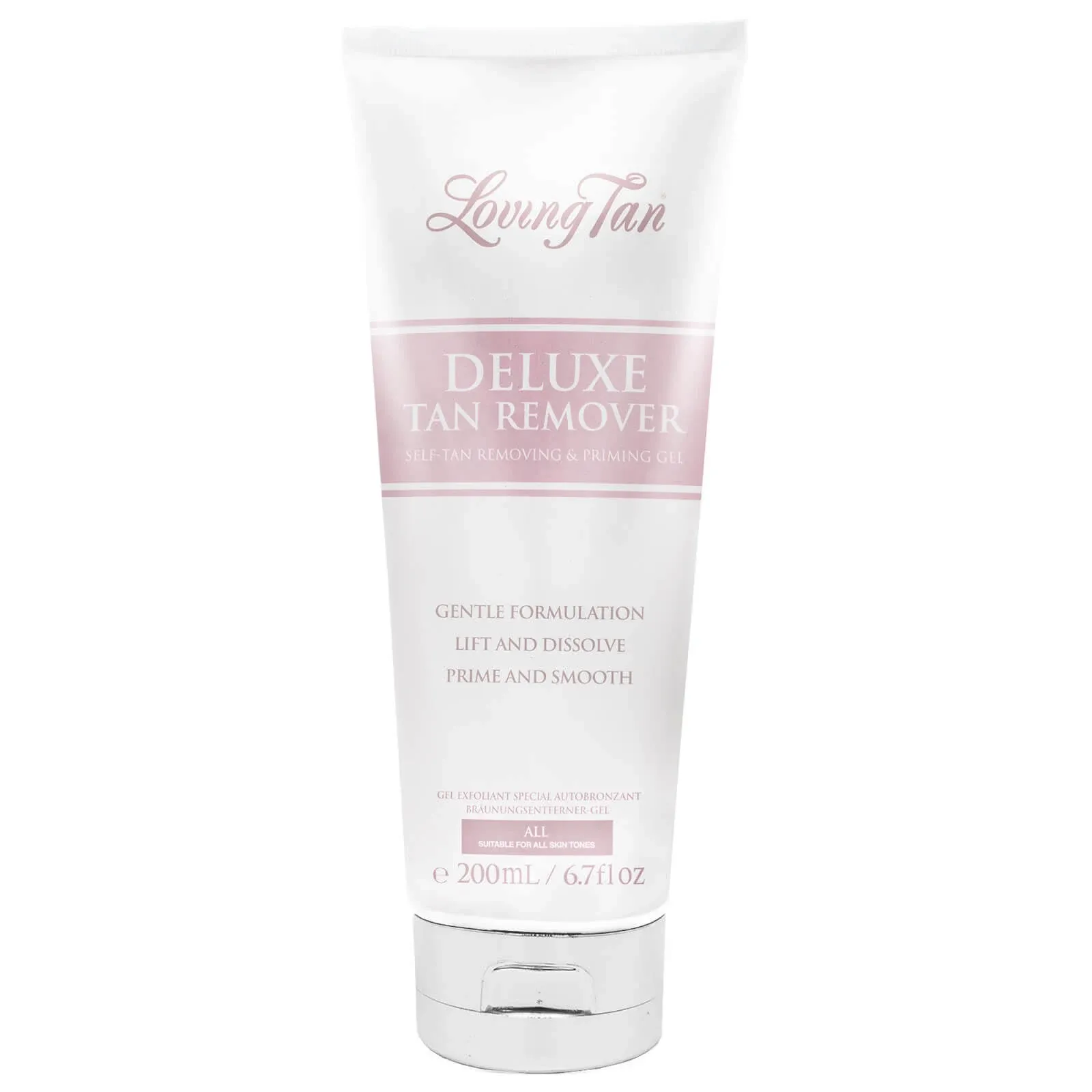 Loving Tan Deluxe Tan Remover Gel - Effective & Gentle Self Tanning Remover, Self Tanner Remover Suited for All Skin Types - Cruelty Free, Sulphate, Paraben & PEG Free - 6.7 Fl Oz