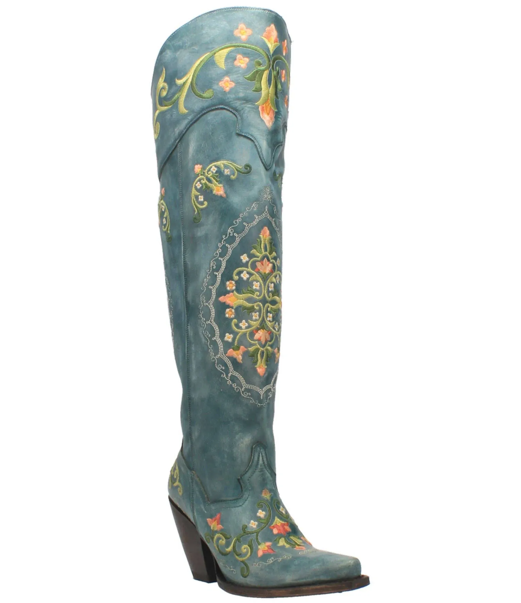 Dan Post Boots Flower Child 10 Women's Blue