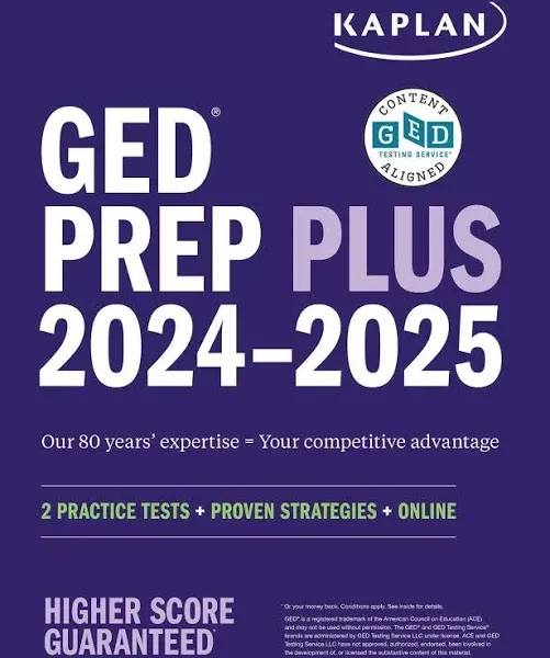 GED Test Prep Plus 2024-2025: Includes 2 Full Length Practice Tests, 1000+ Practice Questions, and 60+ Online Videos