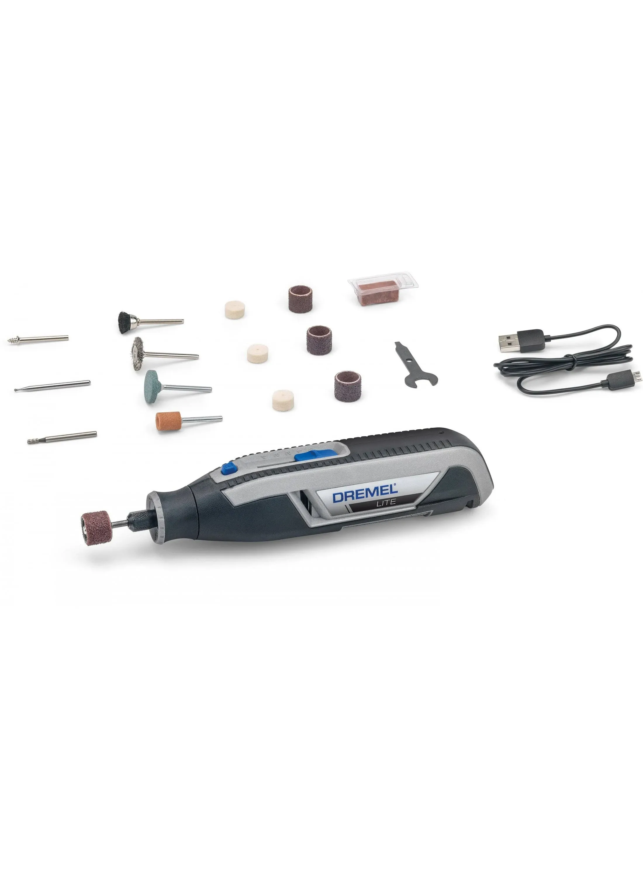 Dremel Lite Cordless Rotary Tool - 10 Accessories - Intermediate - 7760-N/10