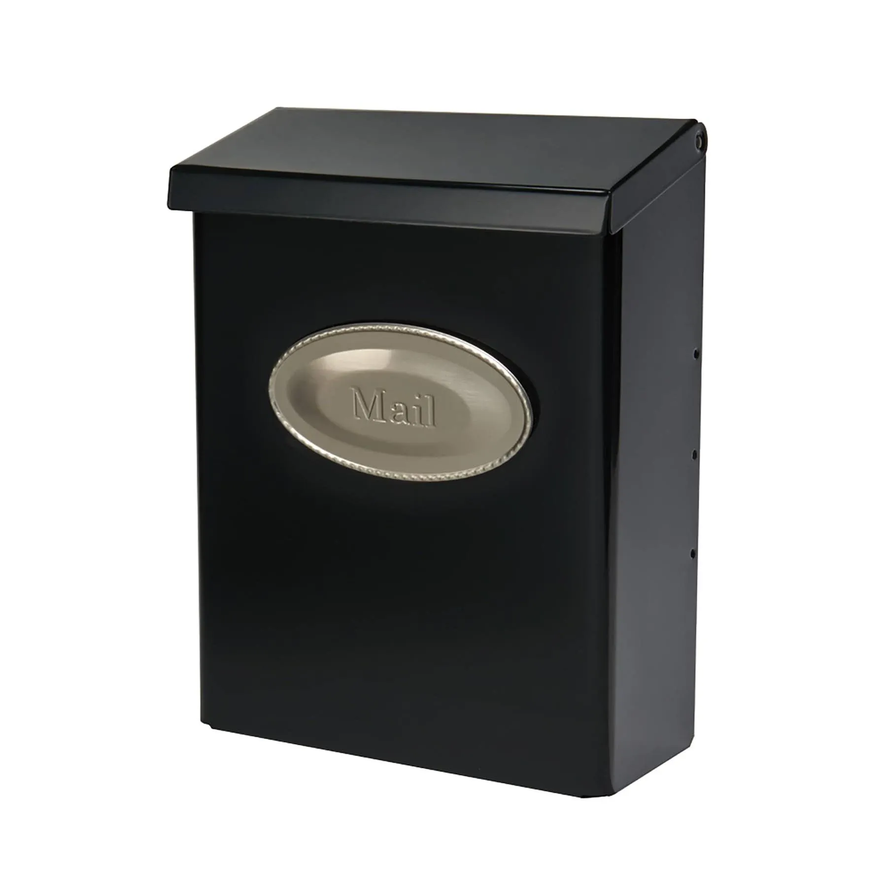 Medium Black Wall Mailbox