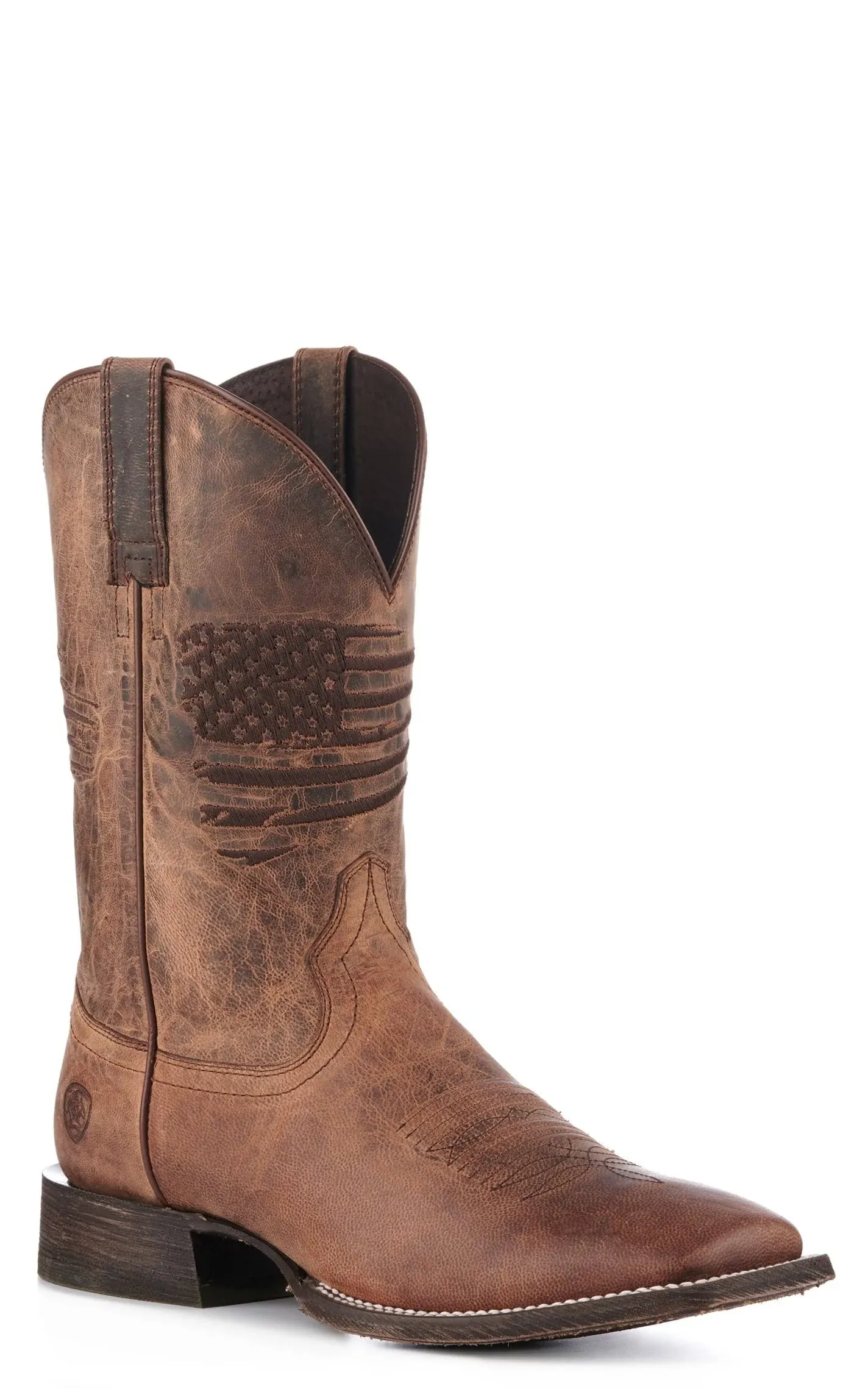 Ariat Men's Circuit Patriot Western Boot 10.5 Weathered Tan