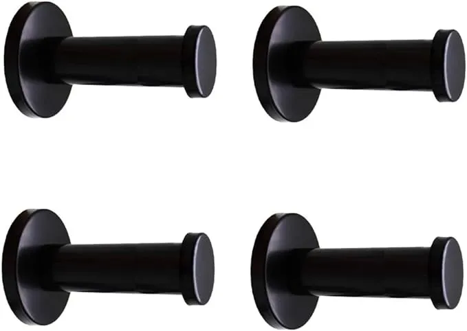 Rebrilliant Classic Black Stainless Steel Heavy Duty Wall Mount Hooks