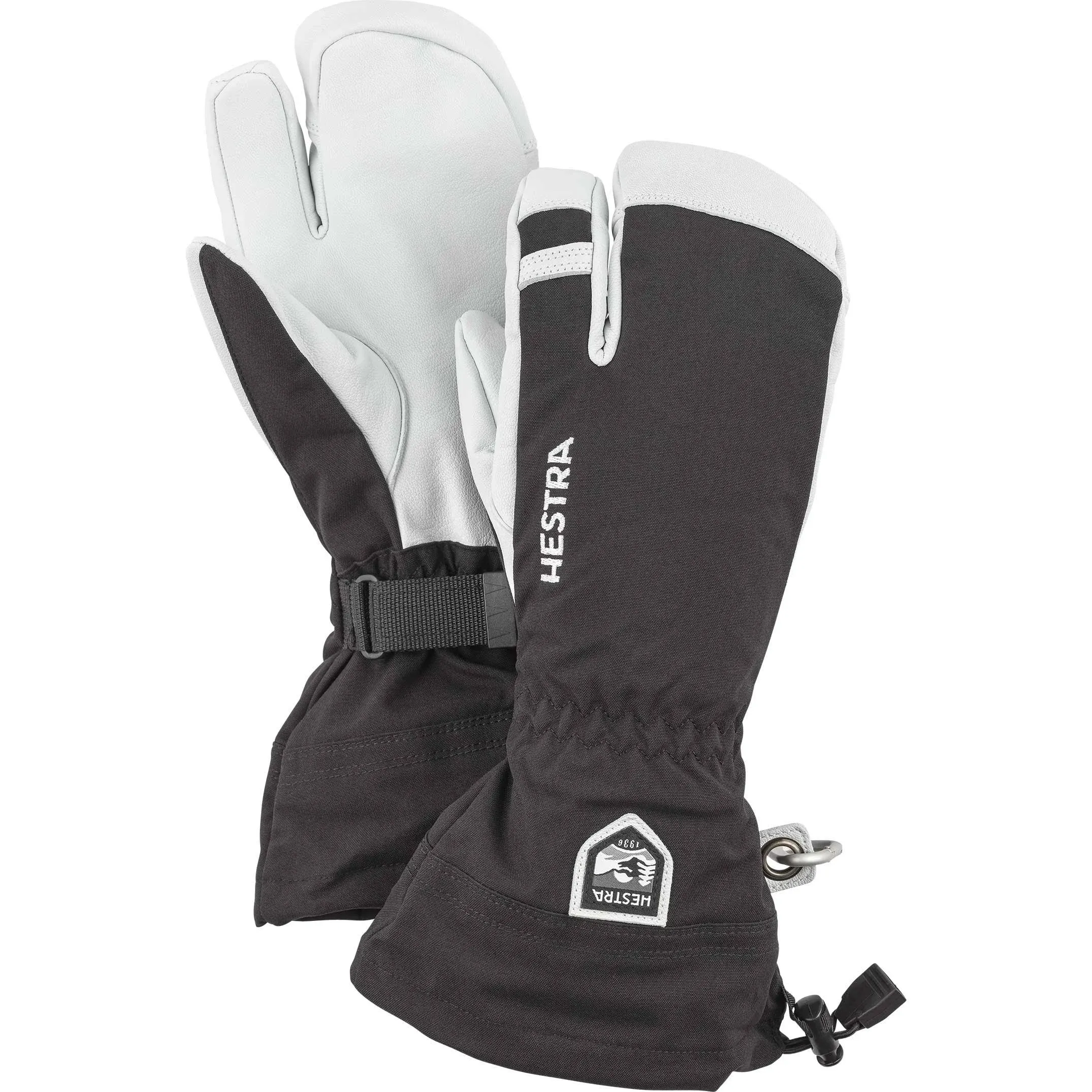 Hestra Army Leather Heli Ski - 3 Finger Black / 8