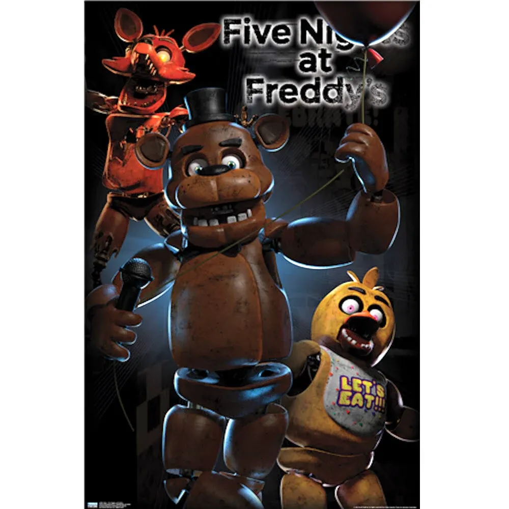 Five Nights at Freddy\'s Glow in the Dark Poster - 22.375" x 34"