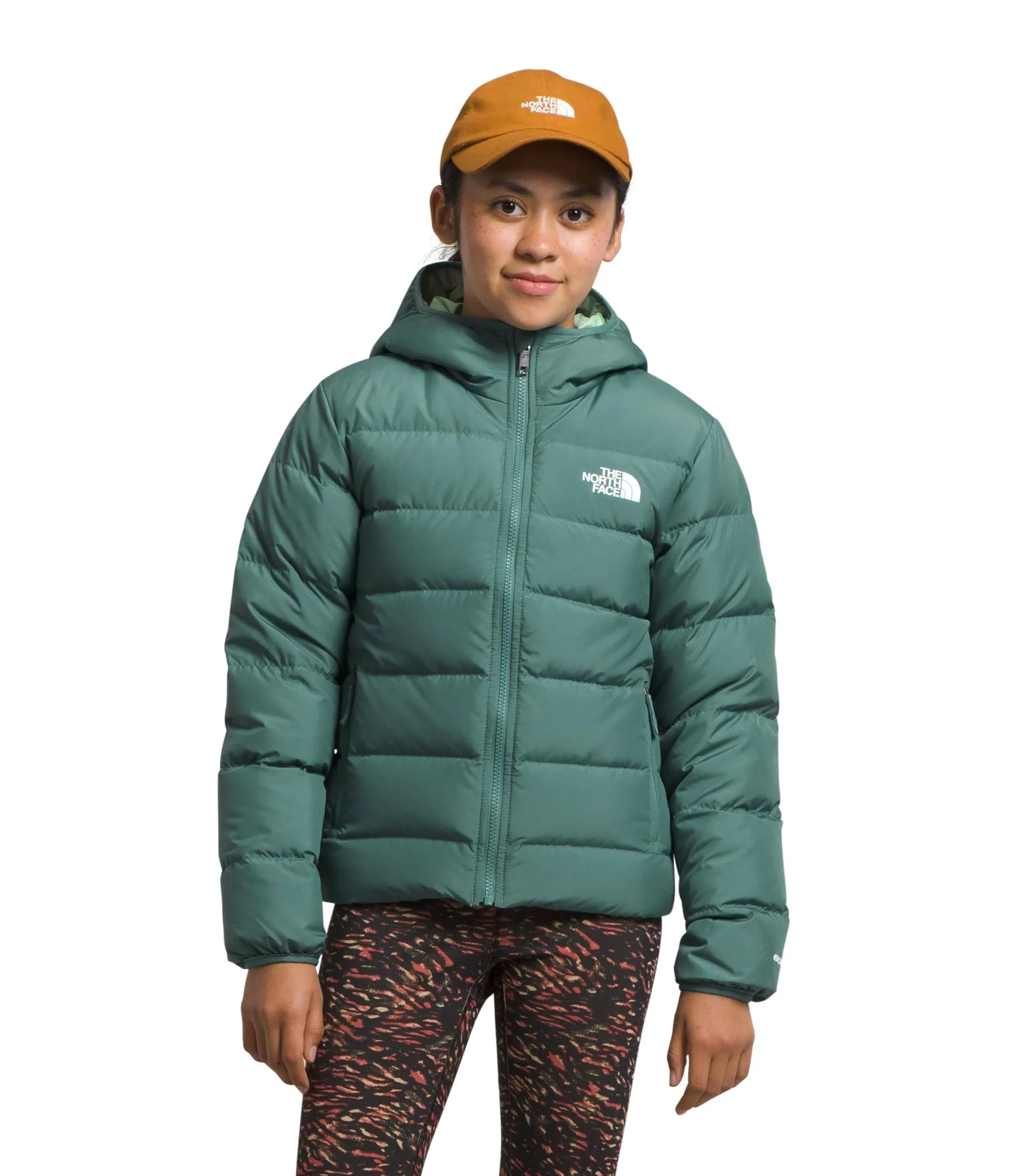 The North Face Girls' Reversible North Down Hooded Jacket