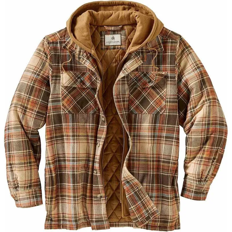 Legendary Whitetails Men's Maplewood Hooded Shirt Jacket