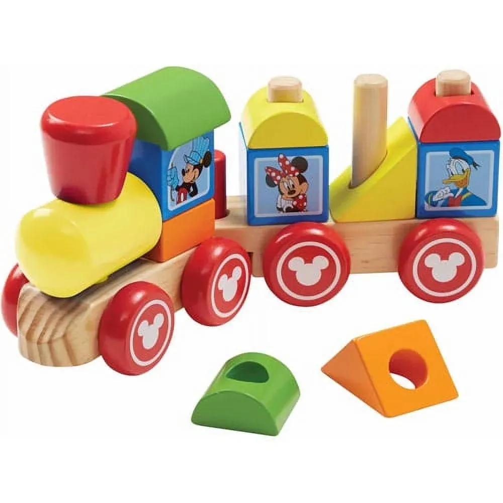 Melissa and Doug Mickey Mouse & Friends Wooden Stacking Train