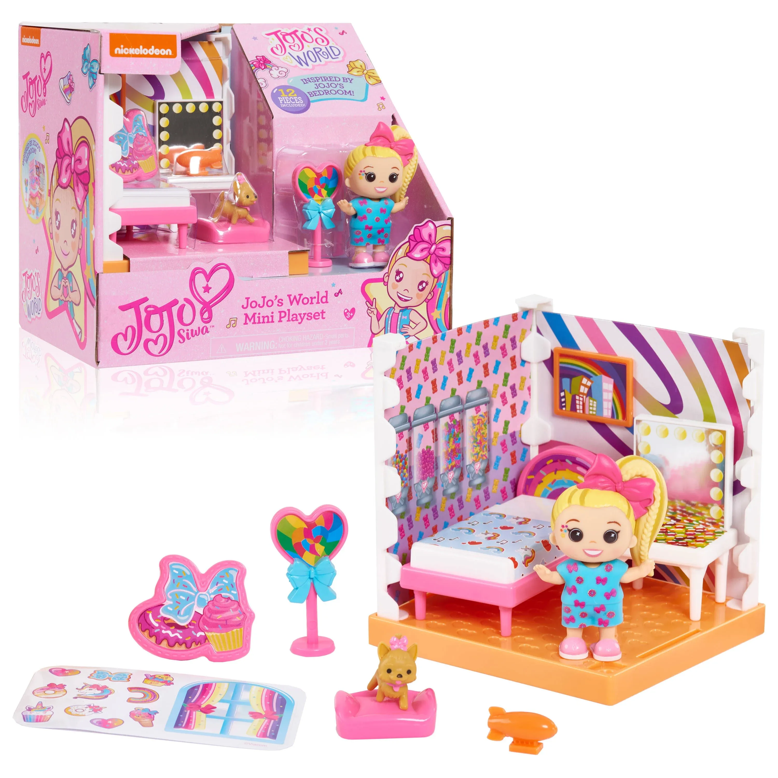 JoJo Siwa JoJo&#039;s World Bedroom Mini Playset, Kids Toys for Ages 6 Up by Just ...