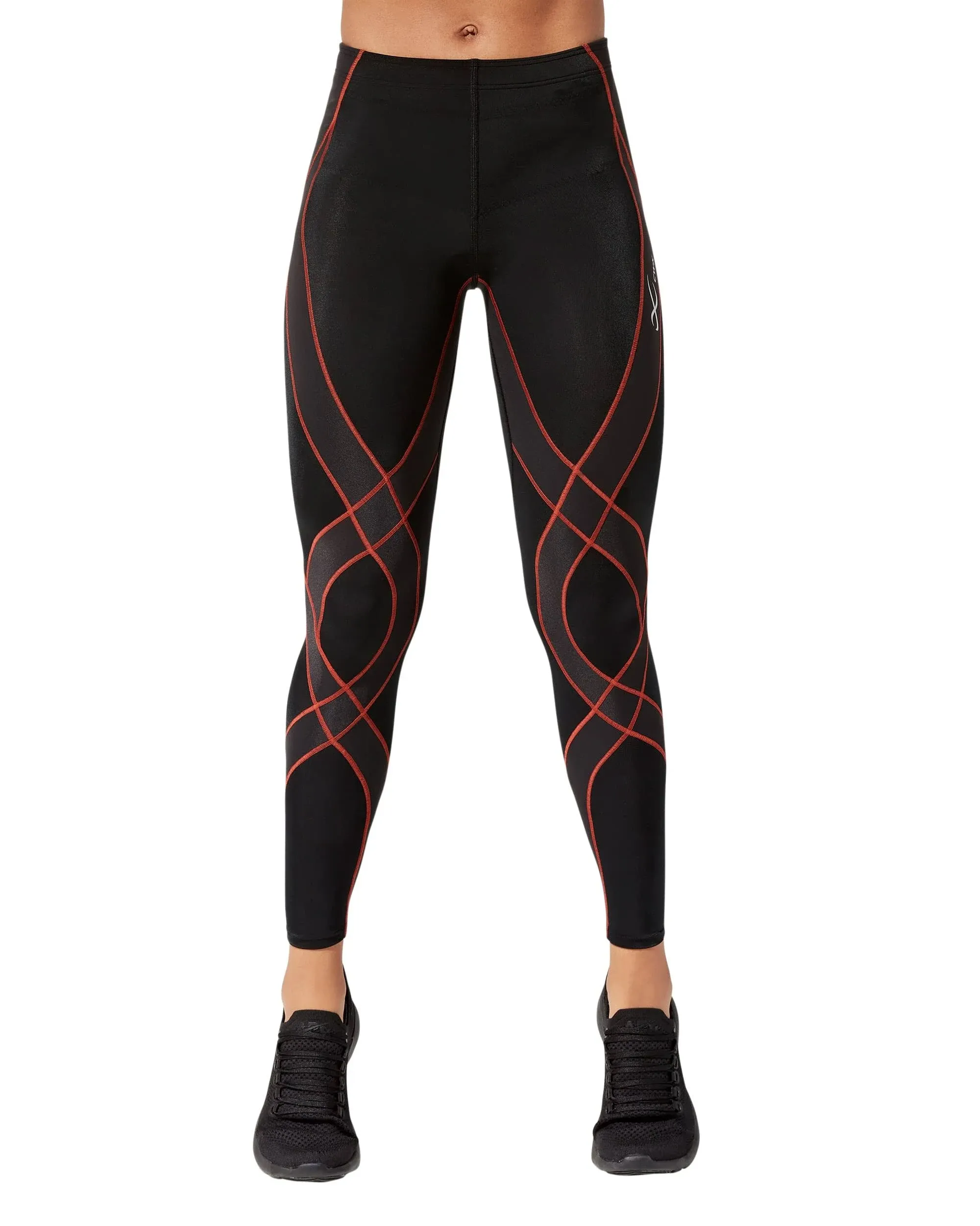 CW-X Women's Endurance Generator Joint & Muscle Support Compression Tight - Black/Picante / XL