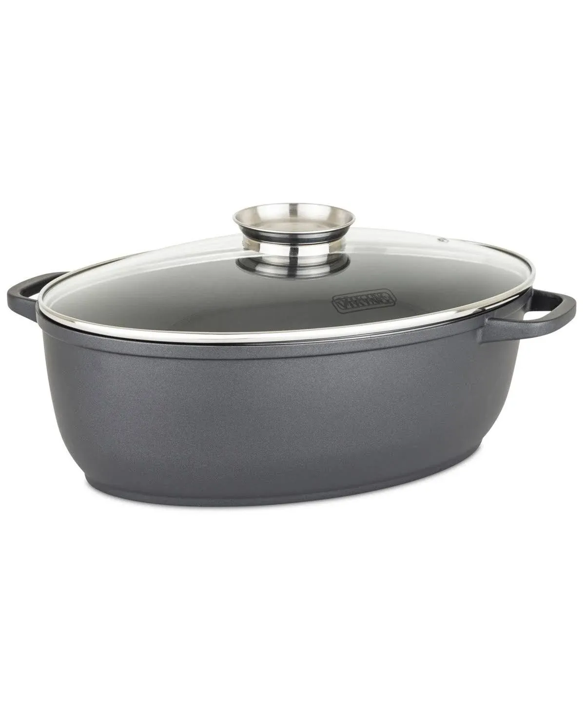 Viking 3-in-1 8.6 Quart Die Cast Oval Roaster with Glass Basting Lid