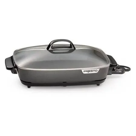 National Presto Industries 06858 Slimline Skillet with Glass Cover