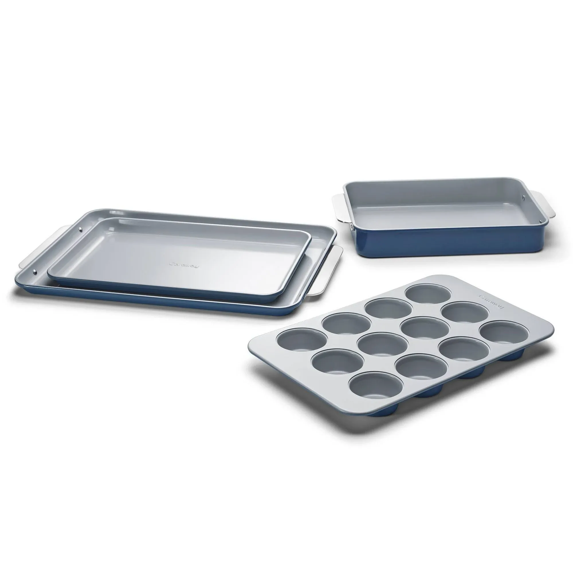 Caraway Nontoxic Ceramic 5-Piece Bakeware Set Slate