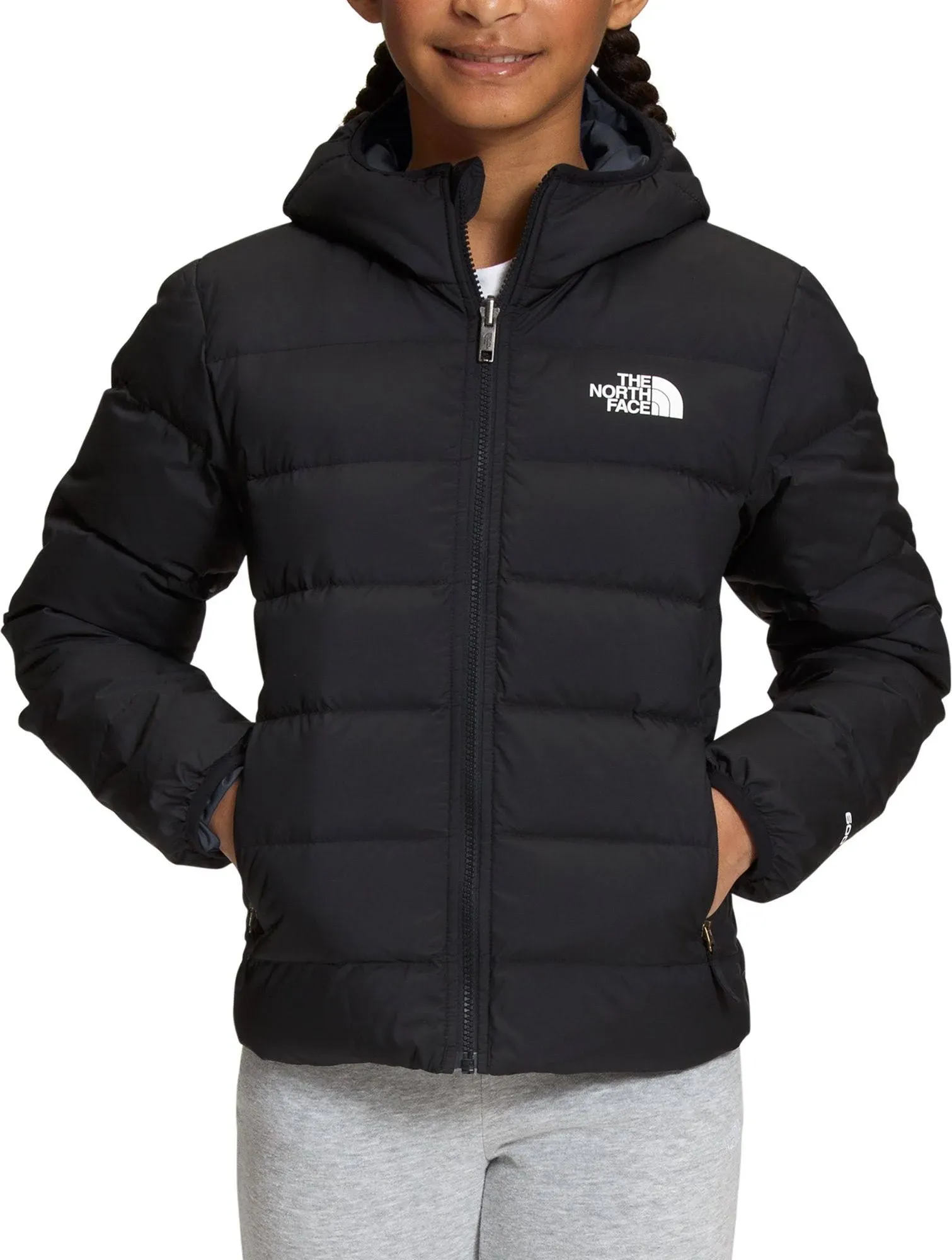 THE NORTH FACE Girls' Reversible North Down Hooded Jacket