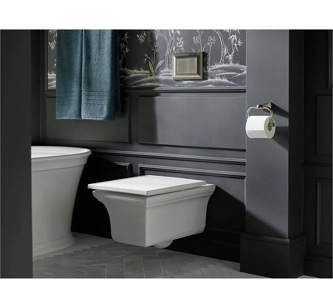 Kohler Memoirs Wall-Hung 2-Flush Toilet Bowl With Slow Close Seat - Transitional - Toilets - by Buildcom | Houzz