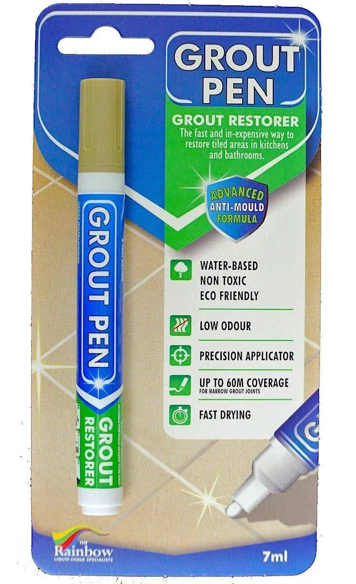 Grout Pen Beige - Ideal to Restore The Look of Tile Grout Lines