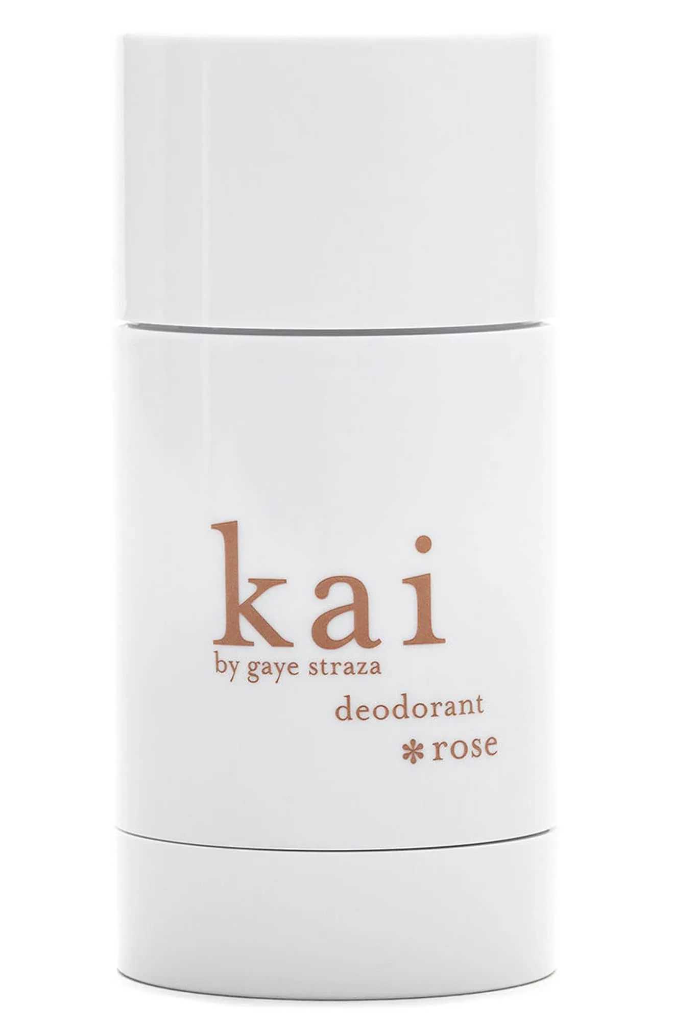 kai Deodorant Rose, 2.6 oz., aluminum free deodorant with chamomile and plant extracts, ideal for sensitive skin, scented kai, layered with rose absolute, vegan, cruelty free, made in the usa