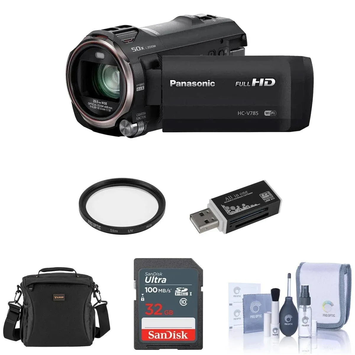 Panasonic Full HD Video Camera Camcorder with 20X Optical Zoom HC-V785K