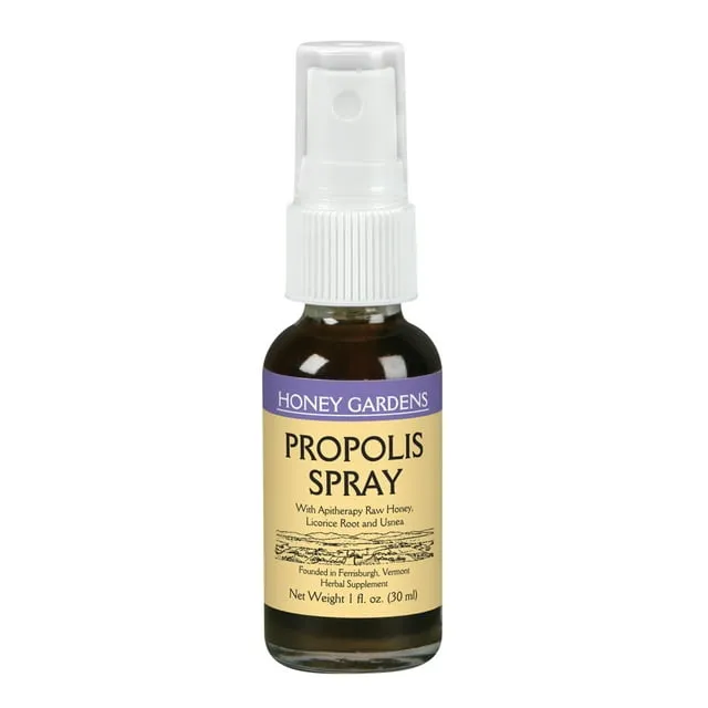 Buy Apitherapy Raw Honey Propolis Spray 1 oz By Honey Gardens | Herbspro.com