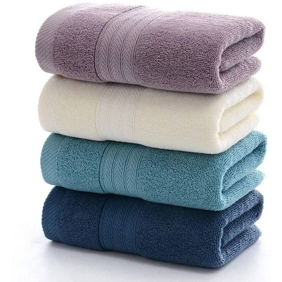 4-Pack Ultra Absorbent & Soft Cotton Hand Towels(14x29inch) for Bath, Hand, Face, Gym and Spa