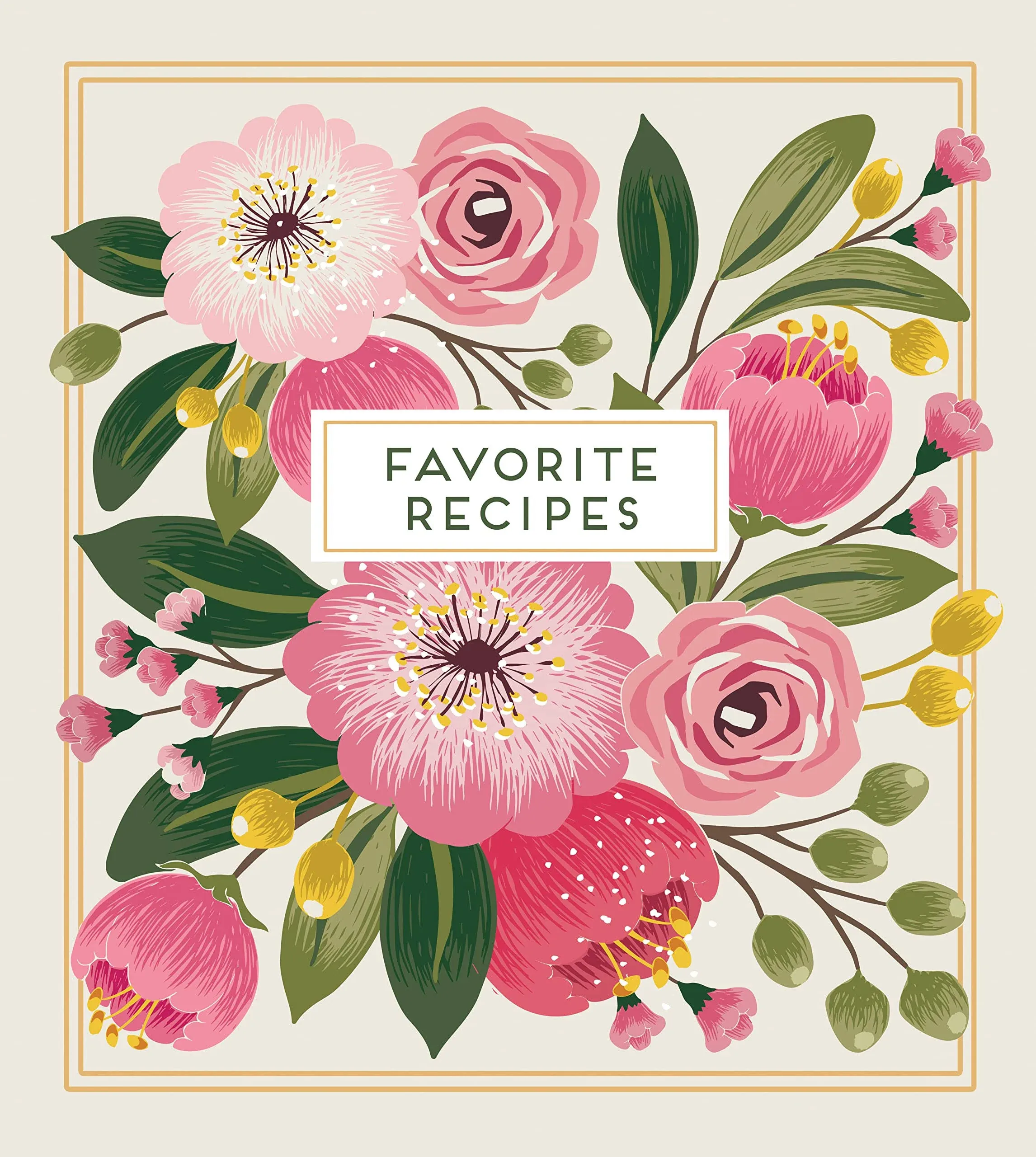 Deluxe Recipe Binder - Favorite Recipes (Floral) (Hardback or Cased Book)