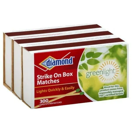 Diamond Matches Strike On Box