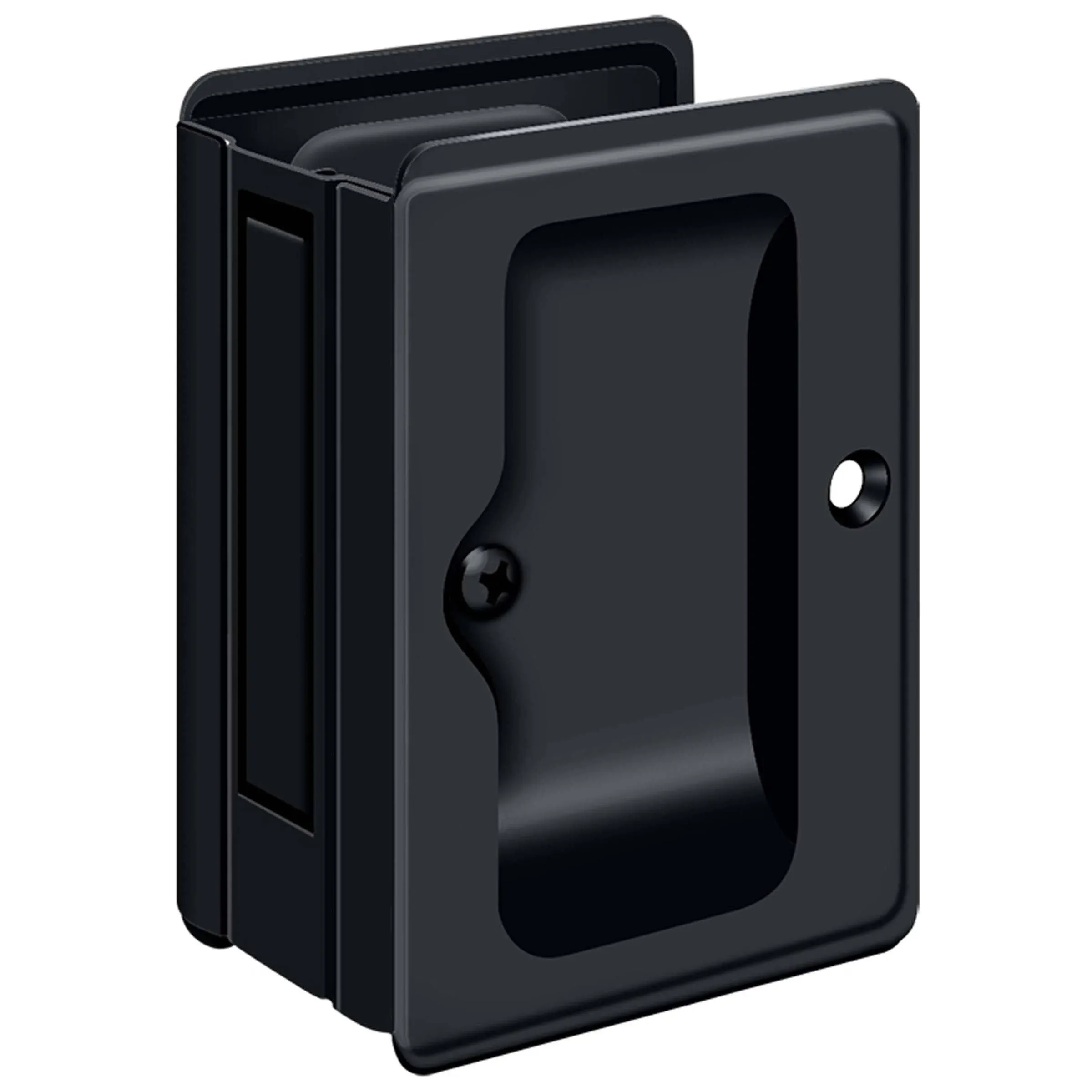 Deltana SDPA325U19 Flat Black HD Passage Pocket Door Lock