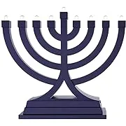 Zion Judaica Mini LED Hanukkah Menorah