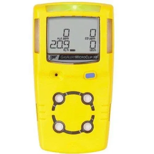 BW Technologies MCXL-XWHM-Y-NA GasAlertMicroClip XL 4 Gas Detector