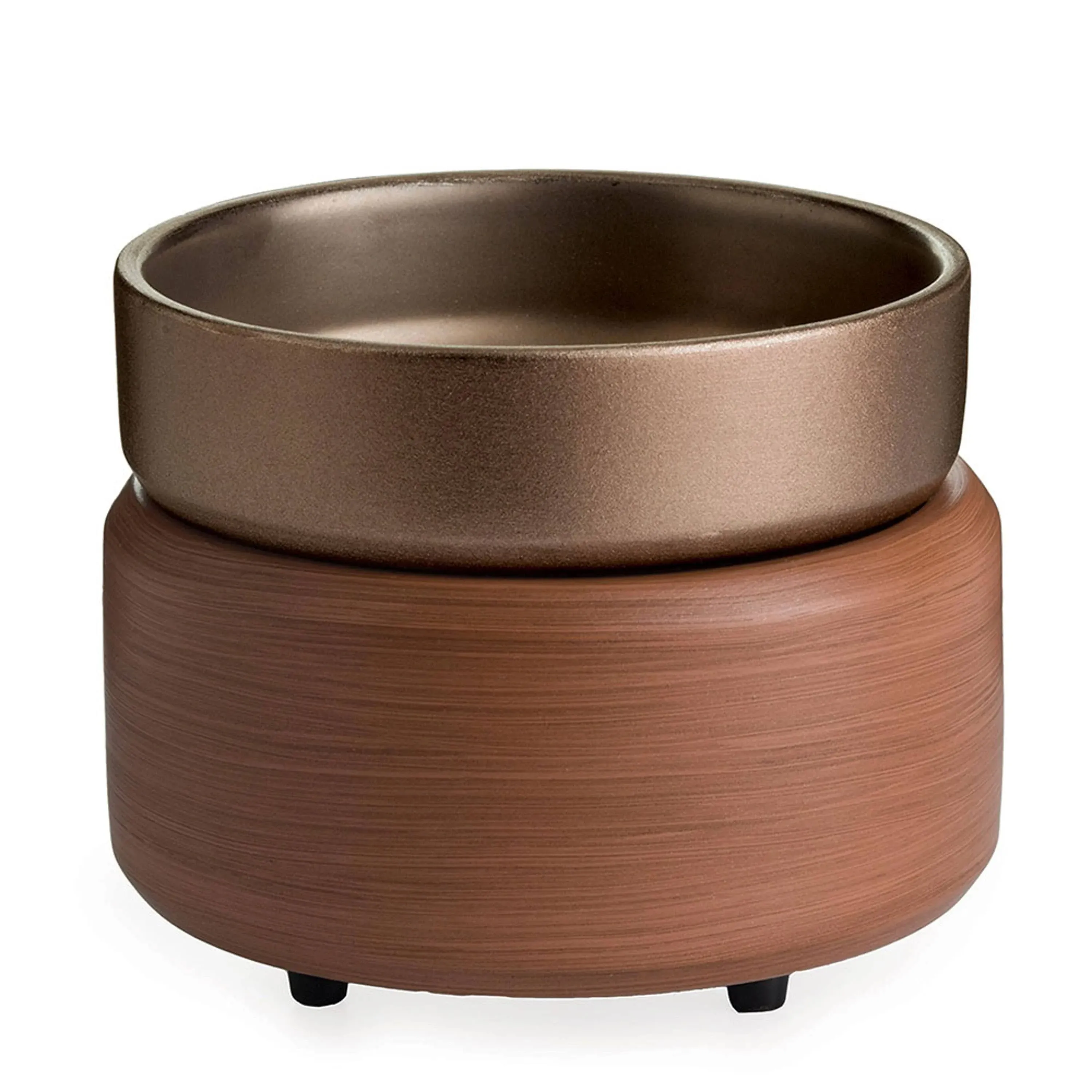 Candle Warmers - Pewter Walnut 2-in-1 Classic Fragrance Warmer