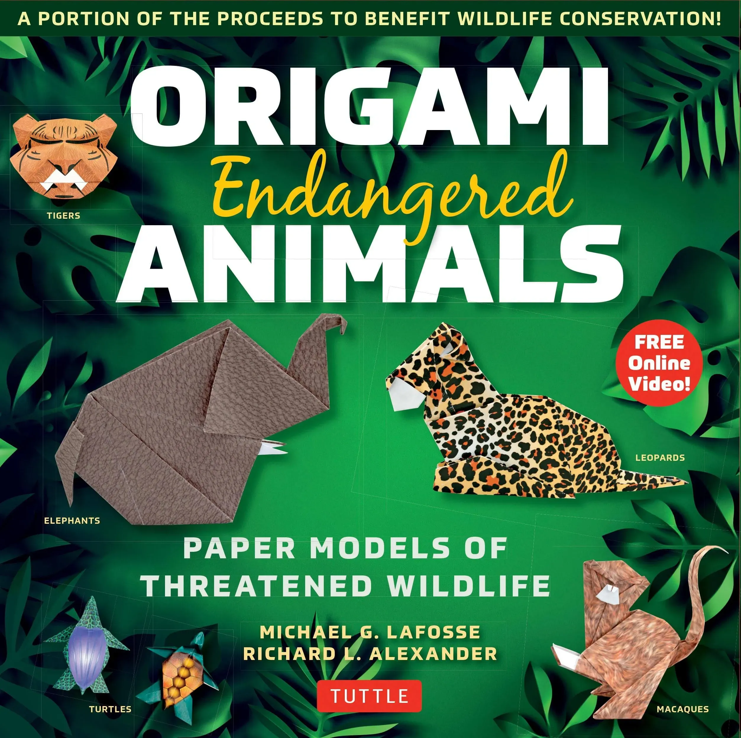 Origami Endangered Animals Kit: Paper Models of Threatened Wildlife [Includes Instruction Book with Conservation Notes, 48 Sheets of Origami Paper, FREE Online Video!]